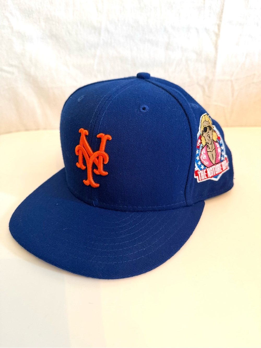 New York METS Ric Flair “NATURE BOY” Patch 59FIFTY New Era Fitted Cap Size 7 5/8